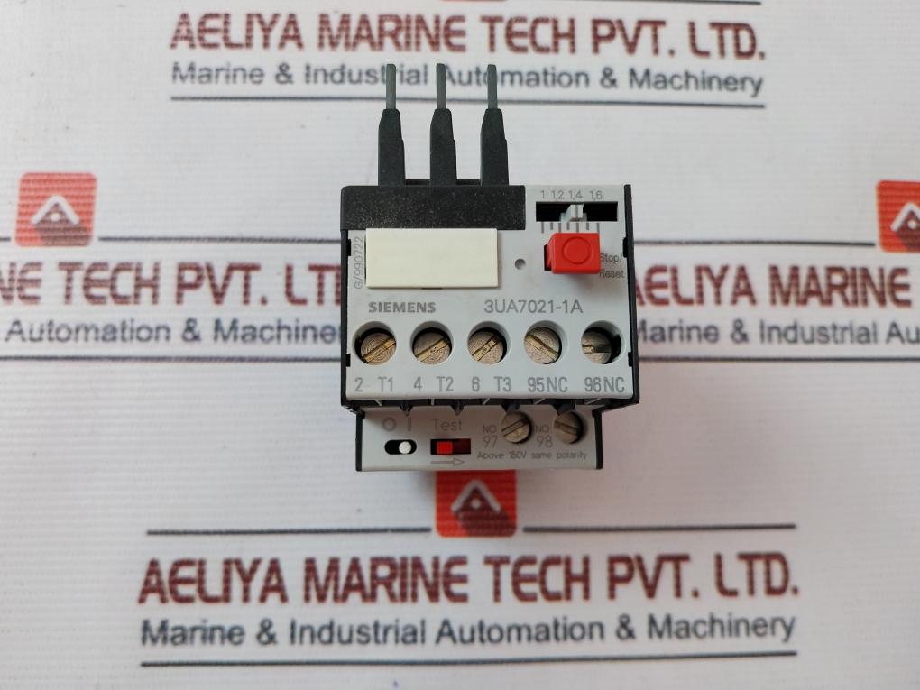 Siemens 3Ua7021-1A Overload Relay 600Vac