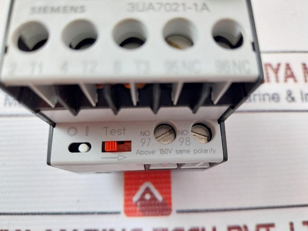 Siemens 3Ua7021-1A Overload Relay 600Vac