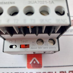 Siemens 3Ua7021-1A Overload Relay 600Vac