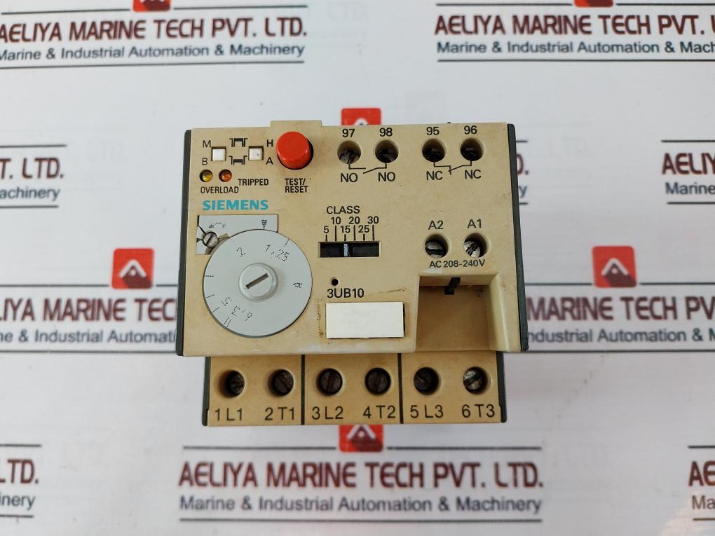 Siemens 3Ub1005-1Pm7 Solid State Overload Relay 600V Ac