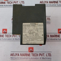 Siemens 3Ub1005-1Pm7 Solid State Overload Relay 600V Ac