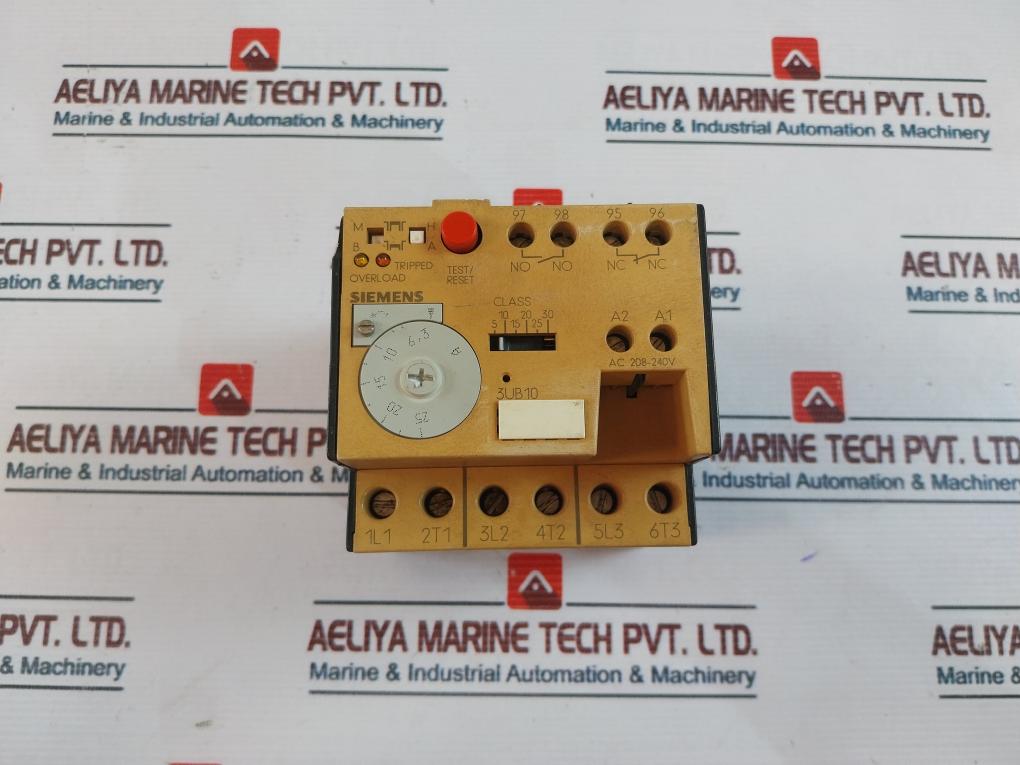 Siemens 3Ub1005-1Qm7 Electronic Overload Relay 6,3-25A