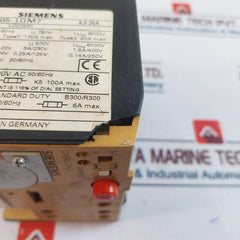 Siemens 3Ub1005-1Qm7 Electronic Overload Relay 6,3-25A