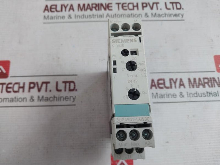 Siemens 3Ug4501-1Aw30 Sirius Analog Monitoring Relay Iec 60947-5-1 300V 4Kv