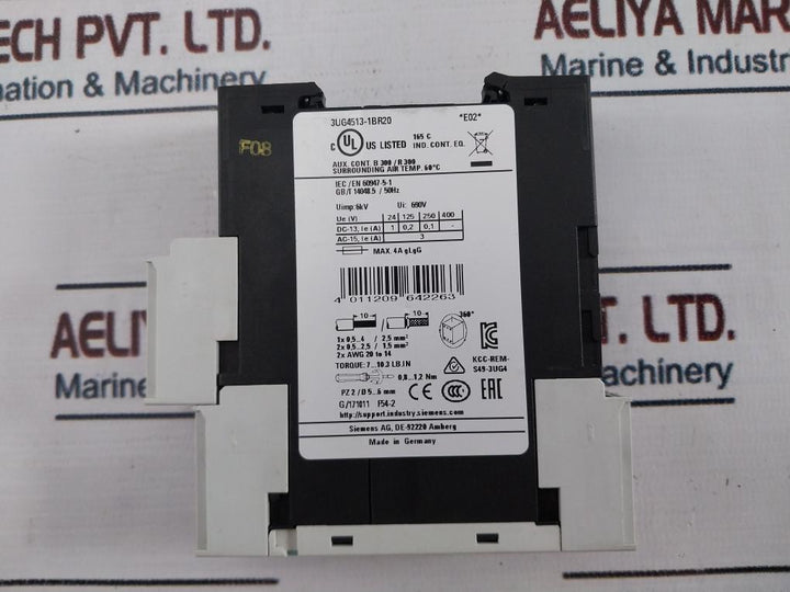 Siemens 3Ug4513-1Br20 Monitoring Relay 0,1–20S