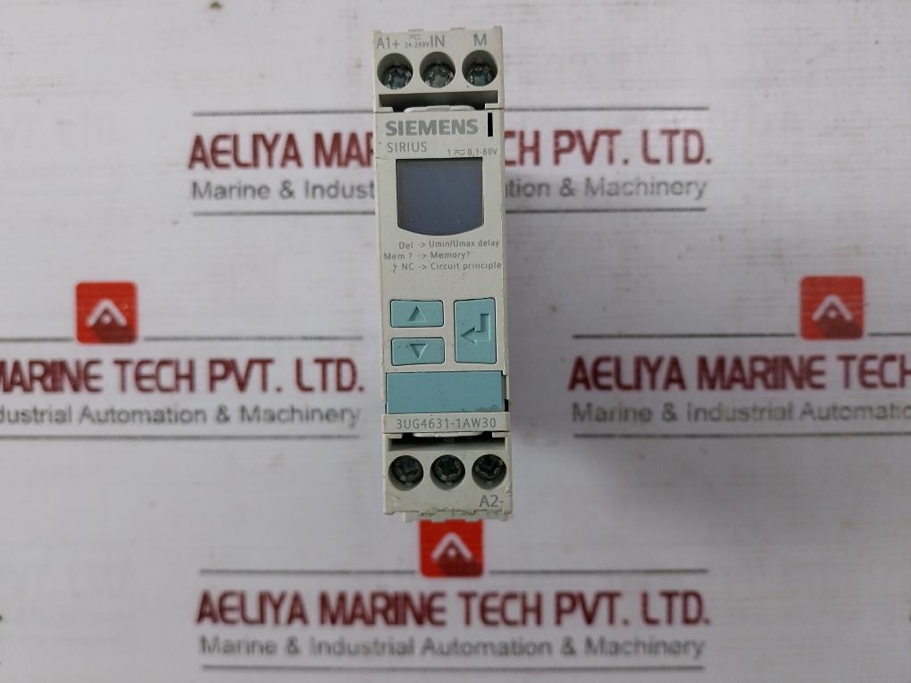 Siemens 3Ug4631-1Aw30 Digital Monitoring Relay 24-240V Aux.Cont. B 300/R 300 60C