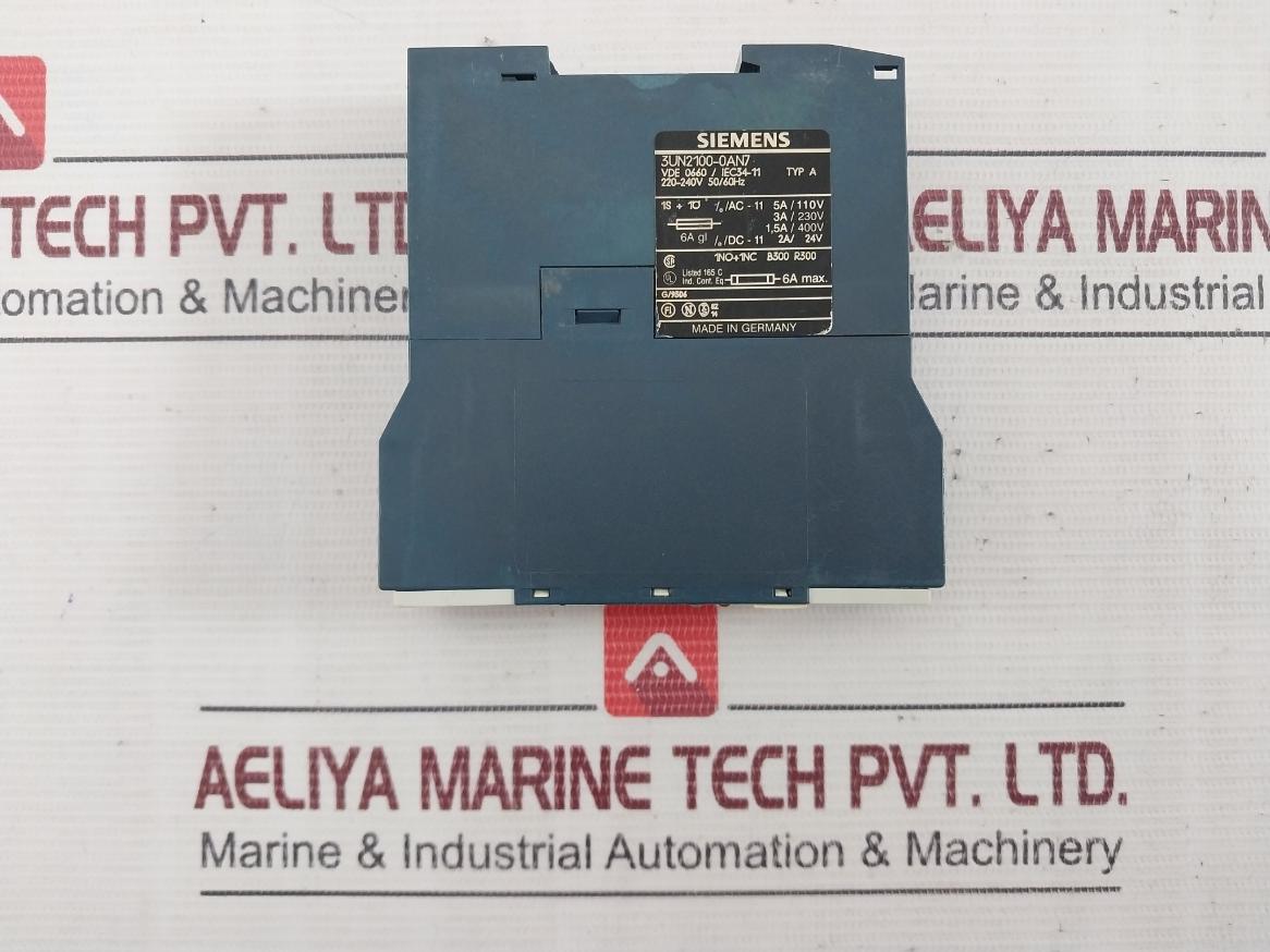 Siemens 3Un2100-0An7 Ptc Thermistor Tripping Unit 3Un21 50/60Hz Typ A
