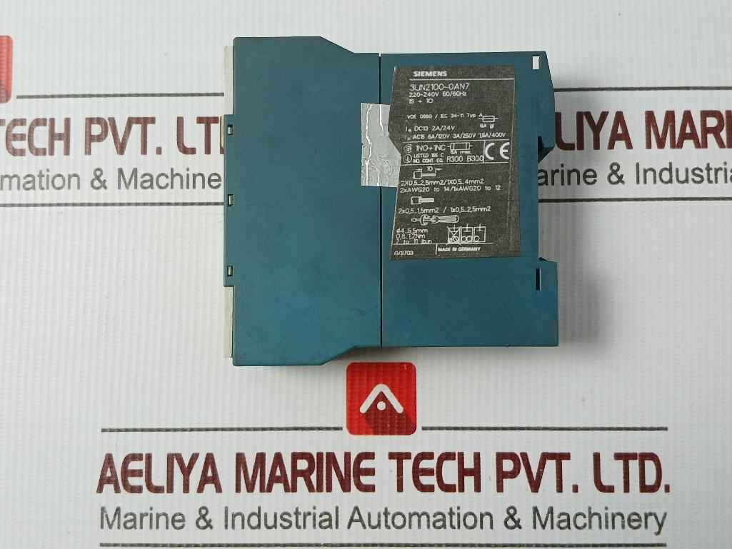 Siemens 3Un2100-0An7 Thermistor Vde 0660 50/60Hz