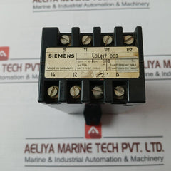Siemens 3Un7 003 Power Relay Motor Protection 220V 40-60Hz 5Amp 250Vac 0, 2 Amp
