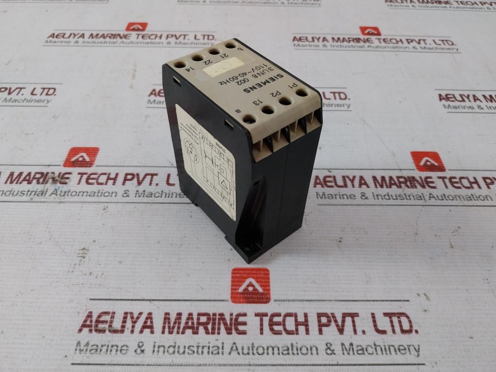 Siemens 3Un8 002 Thermal Motor Protection Unit 110V 40-60Hz 250V 0,2Amp 250Vdc