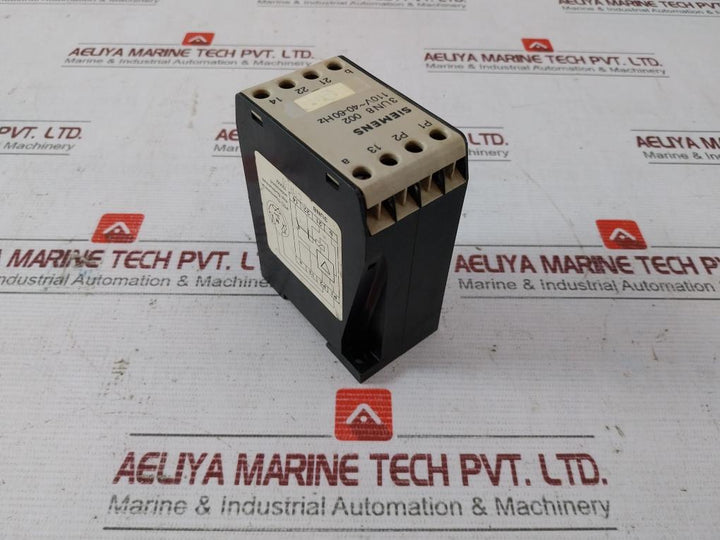 Siemens 3Un8 002 Thermal Motor Protection Unit 110V 40-60Hz 250V 0,2Amp 250Vdc