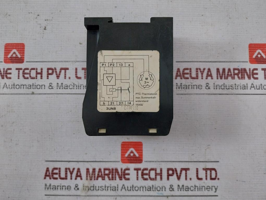 Siemens 3Un8 002 Thermal Motor Protection Unit 110V 40-60Hz 250V 0,2Amp 250Vdc