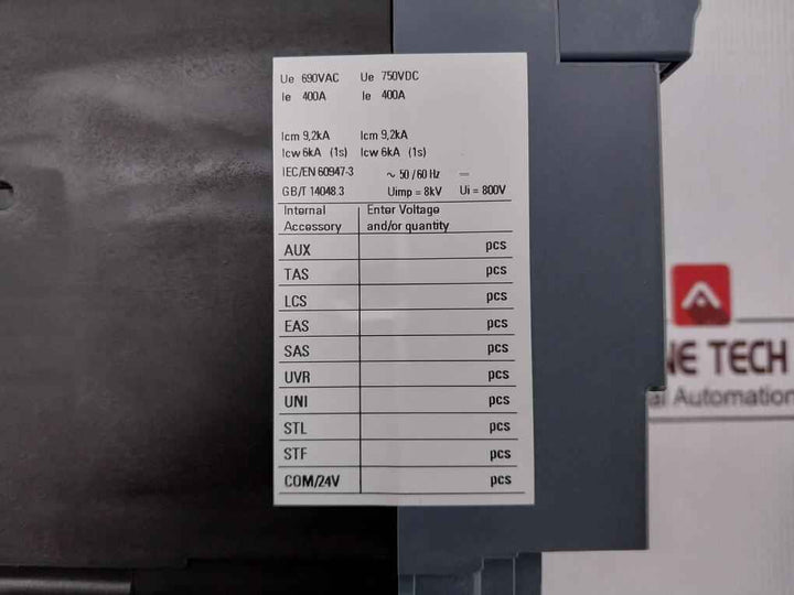 Siemens 3Va1340-1Aa32-0Aa0 Molded Case Circuit Breaker 800V Ac-23A