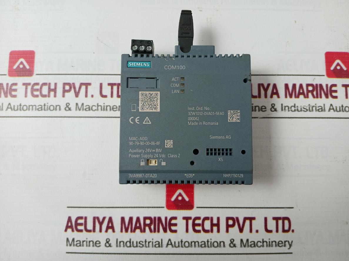 Siemens 3Va9987-0Ta20 Data Concentrator Com100 24 Vdc 8W