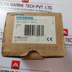 Siemens 3Vf9221-1Jv10 Auxiliary Switch/ Shunt Trip 50/60Hz 380-415 Ac