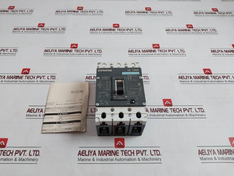 Siemens 3Vl1706-1Dd36-0Aa0 Sentron Vl Circuit Breaker 600A 50/60Hz Vl 160X