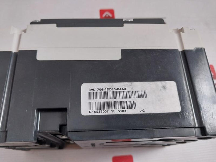Siemens 3Vl1706-1Dd36-0Aa0 Sentron Vl Circuit Breaker 600A 50/60Hz Vl 160X
