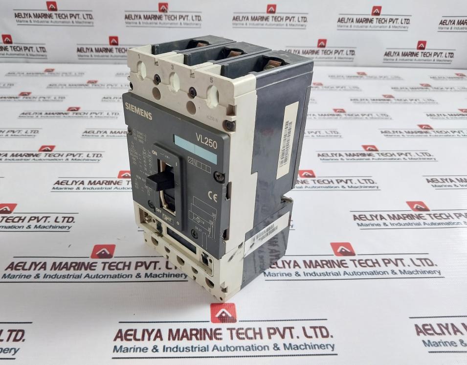 Siemens 3Vl3725-1Aa34-0Aa0 Circuit Breaker Vl250 250A