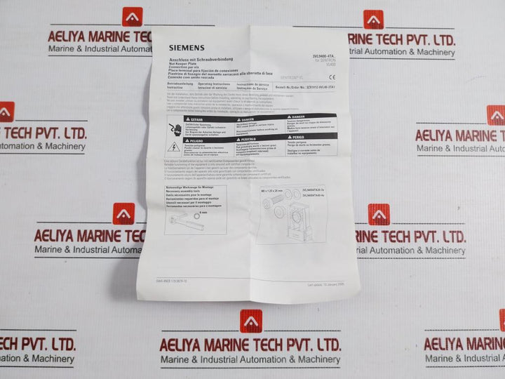 3Vl4740-2Dc36-0Aa0 Molded Case Circuit Breaker Siemens 415V 50/60 Hz
