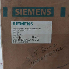 Siemens 3Vt8032-1Aa04-0Aa2 Molded Case Circuit Breaker 50/60Hz 4 Pole 500Vac