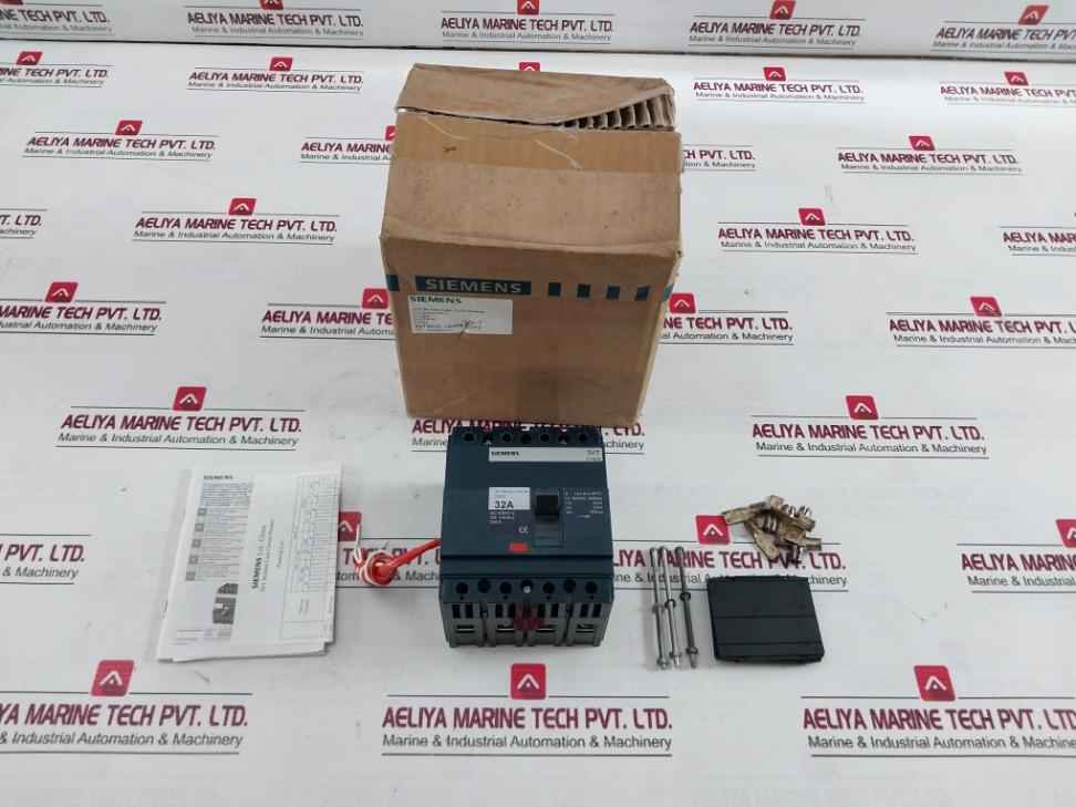 Siemens 3Vt8032-1Aa04-2Ga2 Molded Case Circuit Breaker 4 Pole 25Ka Vt63N 75% Icu