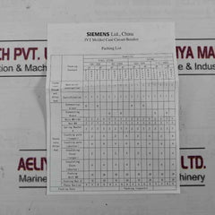 Siemens 3Vt8032-1Aa04-2Ga2 Molded Case Circuit Breaker 4 Pole 25Ka Vt63N 75% Icu