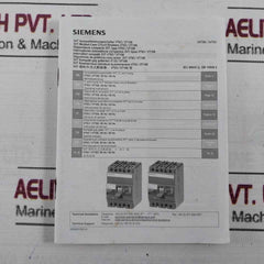 Siemens 3Vt8032-1Aa04-2Ga2 Molded Case Circuit Breaker 4 Pole 25Ka Vt63N 75% Icu