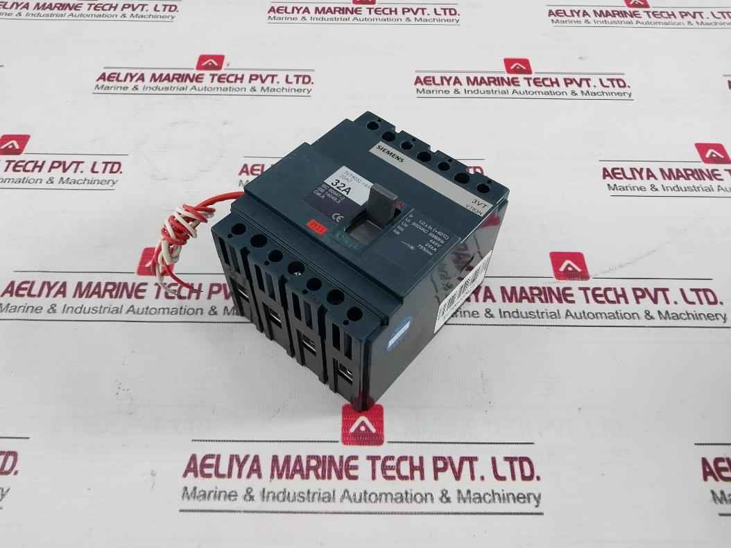 Siemens 3Vt8032-1Aa04-2Ga2 Molded Case Circuit Breaker 4 Pole 25Ka Vt63N 75% Icu