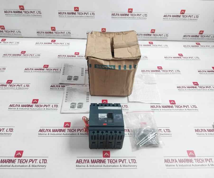 Siemens 3Vt8110-1Aa04-2Ga2 3Vt Molded-case Circuit Breaker Vt100 500 Vac 100A