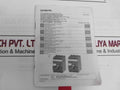 Siemens 3Vt8110-1Aa04-2Ga2 3Vt Molded-case Circuit Breaker Vt100 500 Vac 100A