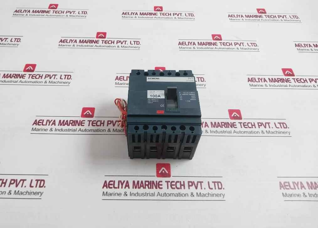 Siemens 3Vt8110-1Aa04-2Ga2 3Vt Molded-case Circuit Breaker Vt100 500 Vac 100A