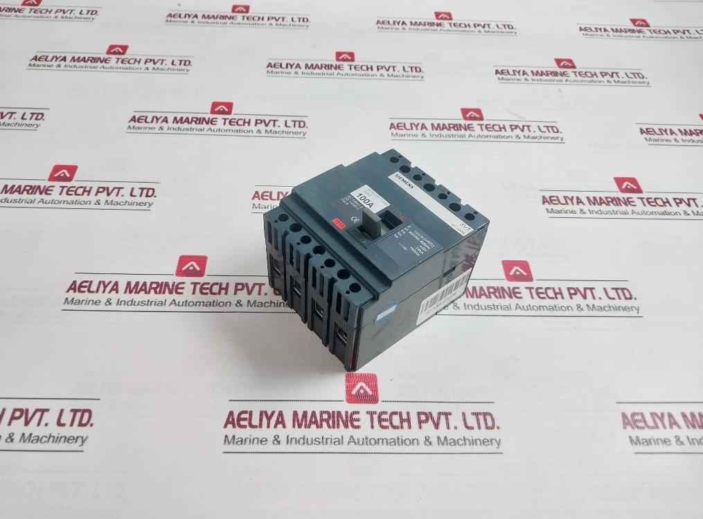 Siemens 3Vt8110-1Aa04-2Ga2 3Vt Molded-case Circuit Breaker Vt100 500 Vac 100A
