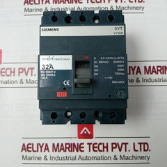 Siemens 3Vt8203-1Ba03-0Aa2 3-pole Molded Case Circuit-breaker 500Vac 50/60Hz
