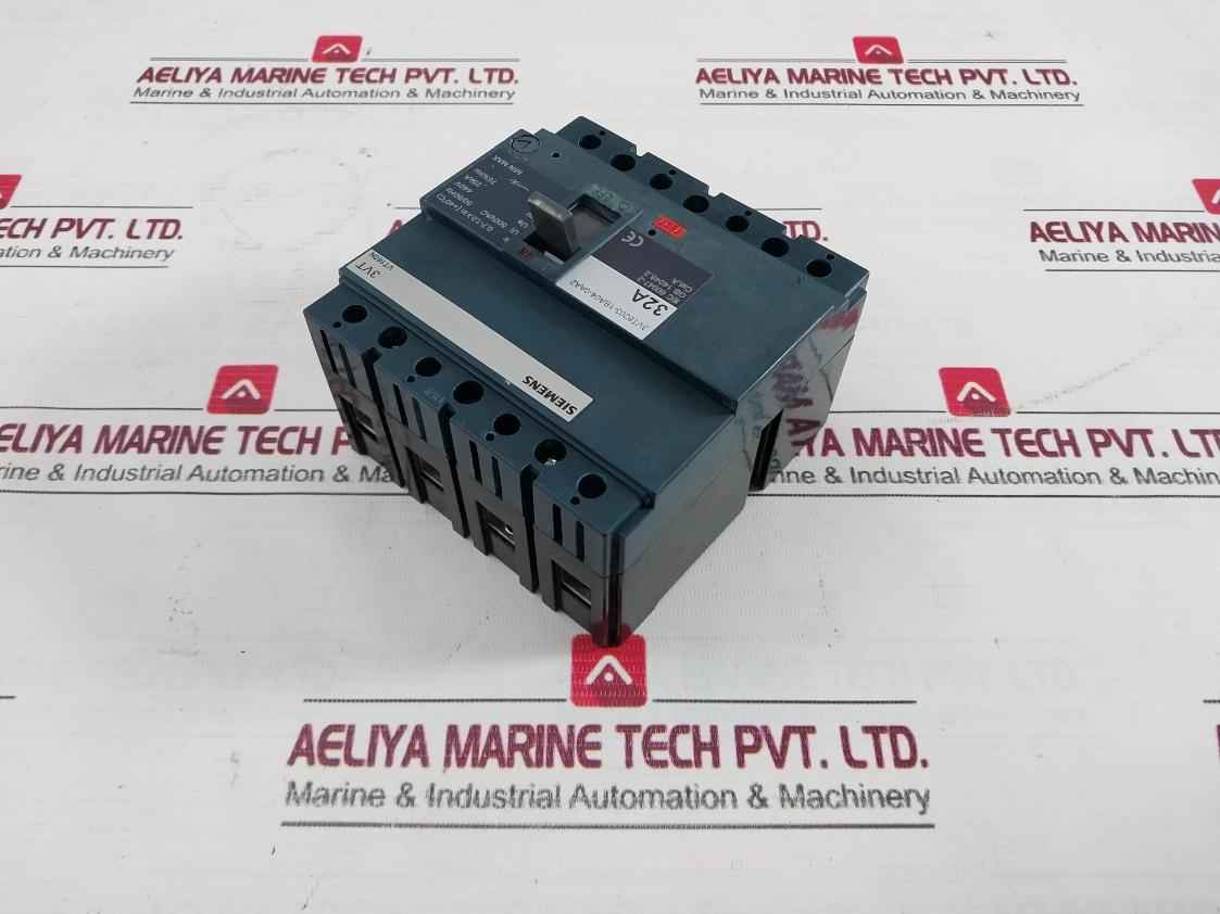 Siemens 3Vt8203-1Ba04-0Aa2 Molded Case Circuit Breaker 500Vac 50/60Hz 4 Pole