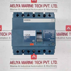 Siemens 3Vt8212-1Ba04-0Aa2 4 Pole Molded Case Circuit Breaker Vt160N 125A