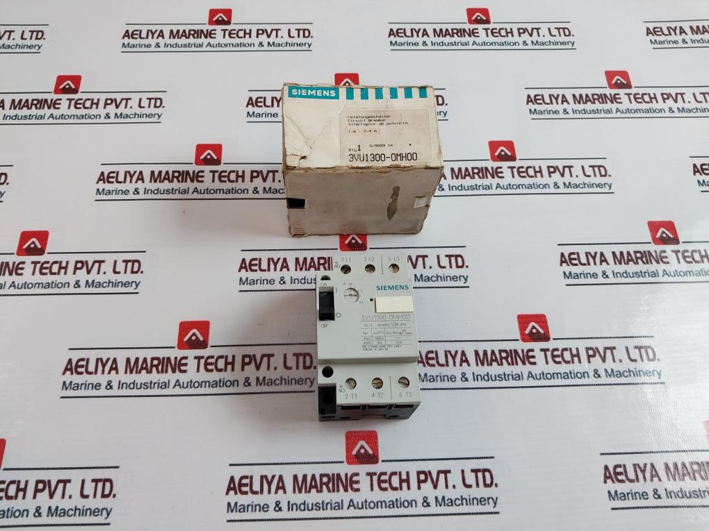 Siemens 3Vu1300-0Mh00 Circuit Breaker 1.6-2.4A