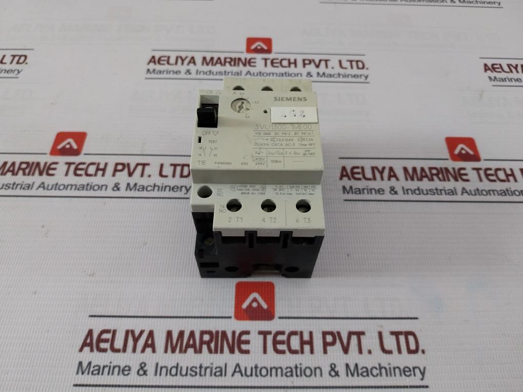 Siemens 3Vu1300-1Me00 Circuit-breaker 600 Vac 50/60 Hz Vde 0660 6 Kv