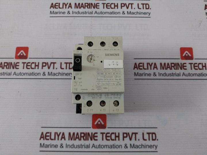 Siemens 3Vu1300-1Me00 Circuit-breaker 600 Vac 50/60 Hz Vde 0660 6 Kv