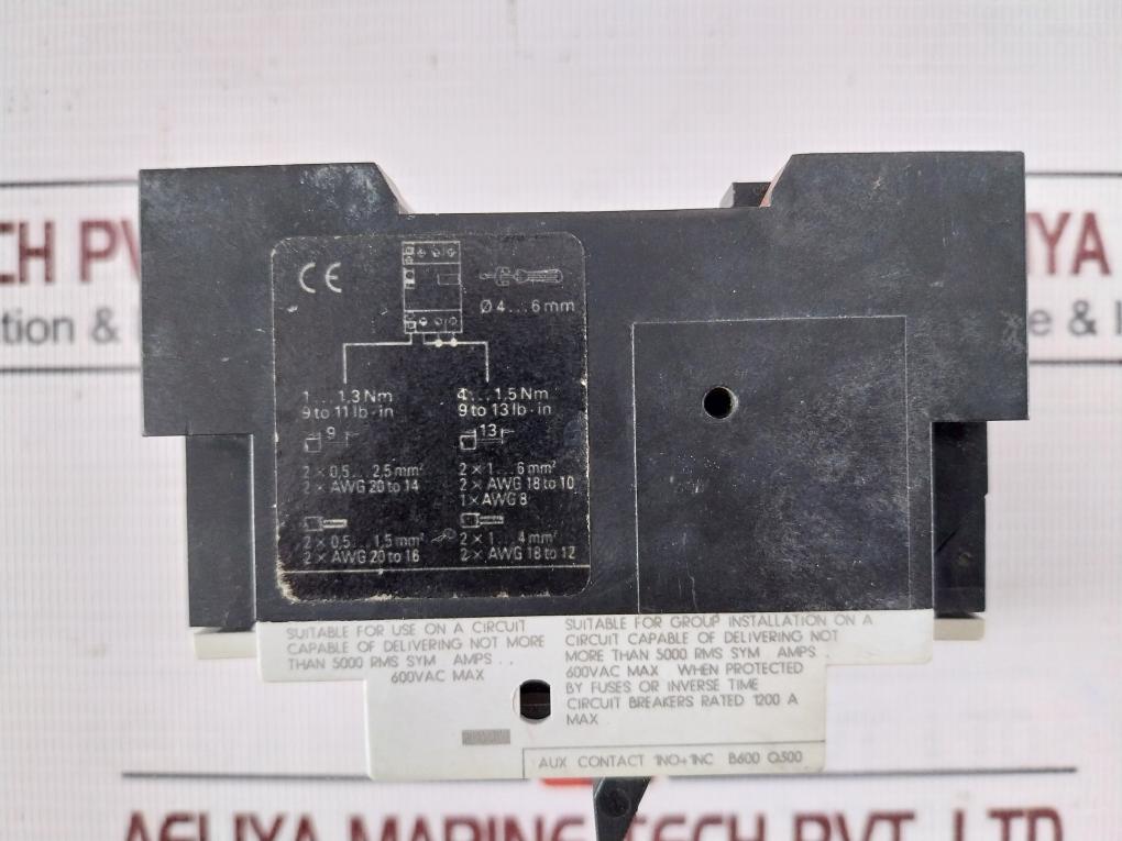 Siemens 3Vu1300-1Me00 Circuit-breaker 600 Vac 50/60 Hz Vde 0660 6 Kv