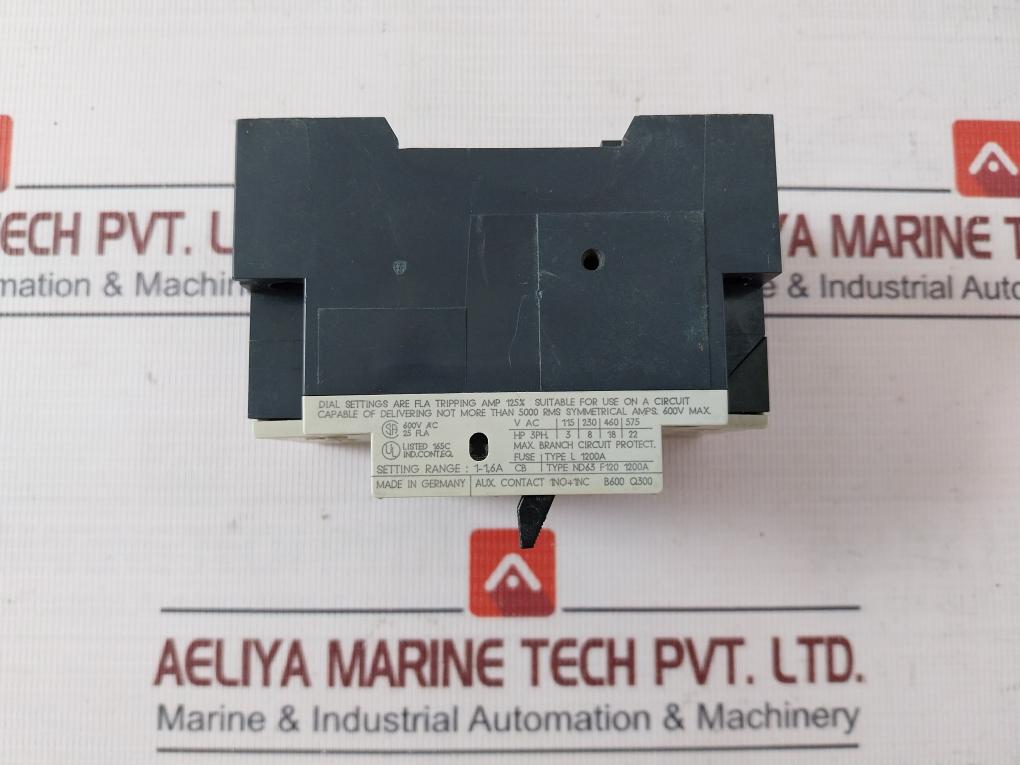 Siemens 3Vu1300-1Mg00 Circuit Breaker Ac-3 50/60Hz I: 19A G/9250A111