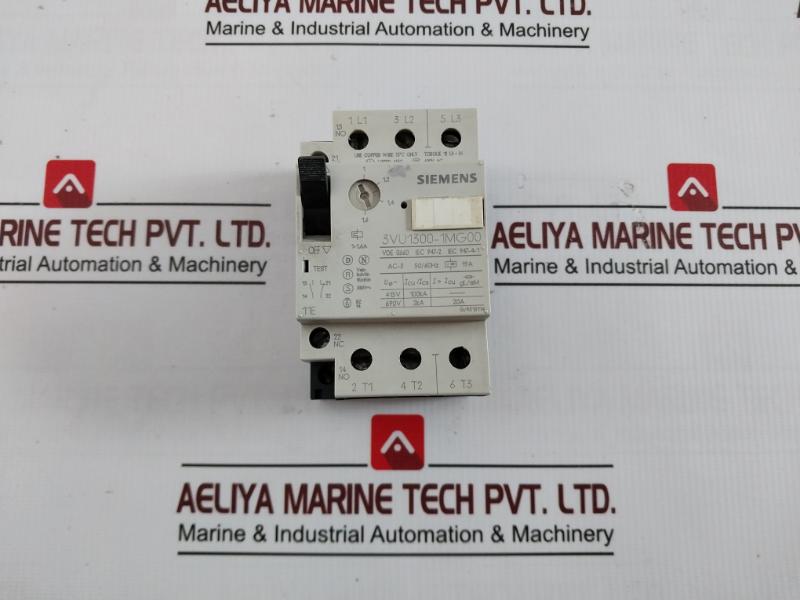 Siemens 3Vu1300-1Mg00 Circuit Breaker For Motor Protection 1-1,6A Ac-3 50/60Hz