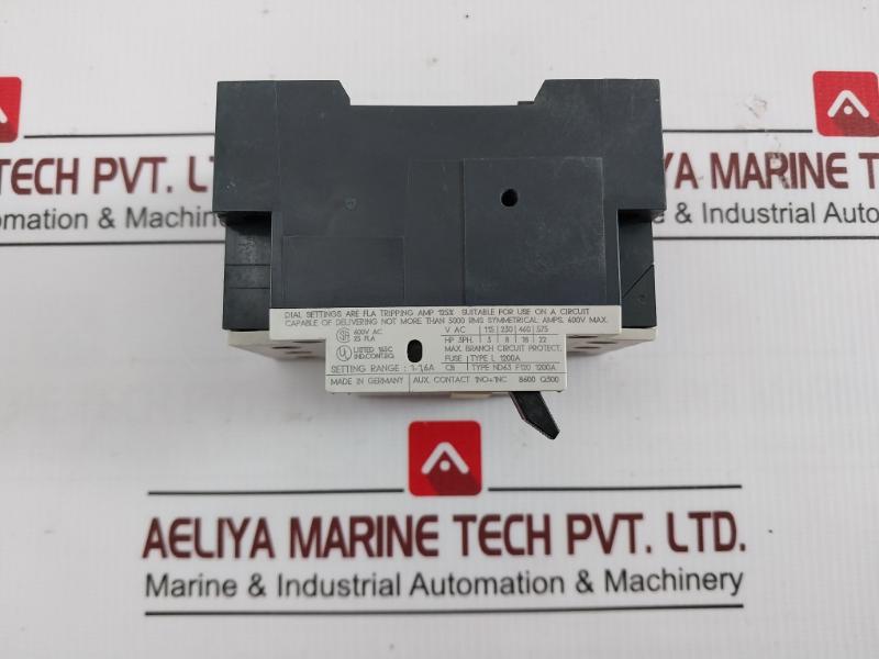 Siemens 3Vu1300-1Mg00 Circuit Breaker For Motor Protection 1-1,6A Ac-3 50/60Hz