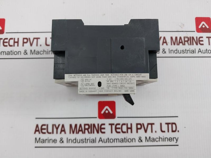 Siemens 3Vu1300-1Mg00 Circuit Breaker For Motor Protection 1-1,6A Ac-3 50/60Hz