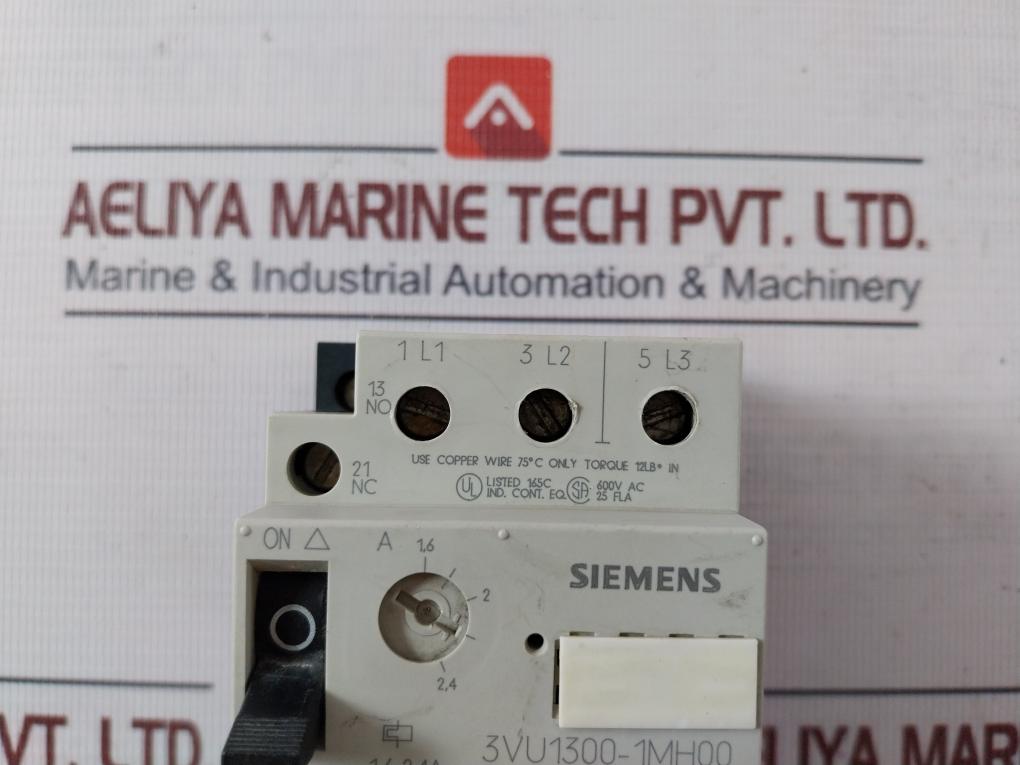 Siemens 3Vu1300-1Mh00 Circuit-breaker For Motor Protection Ac-3 50/60Hz I: 29A