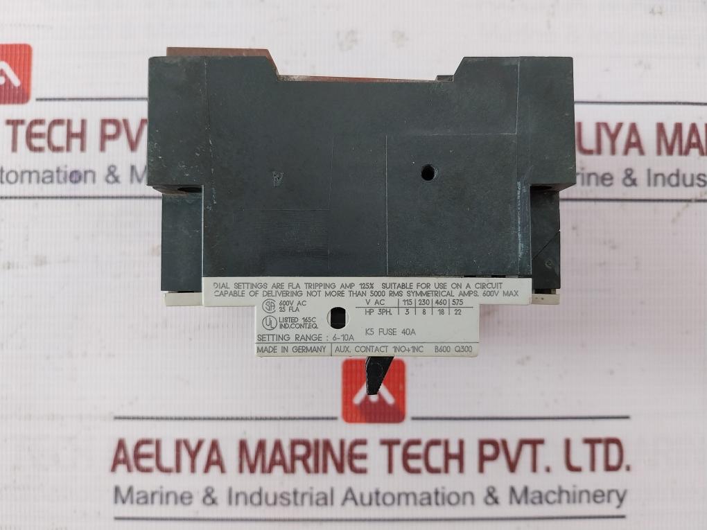 Siemens 3Vu1300-1Ml00 Motor Protection Circuit Breaker Vde 0660 120A 50/60 Hz