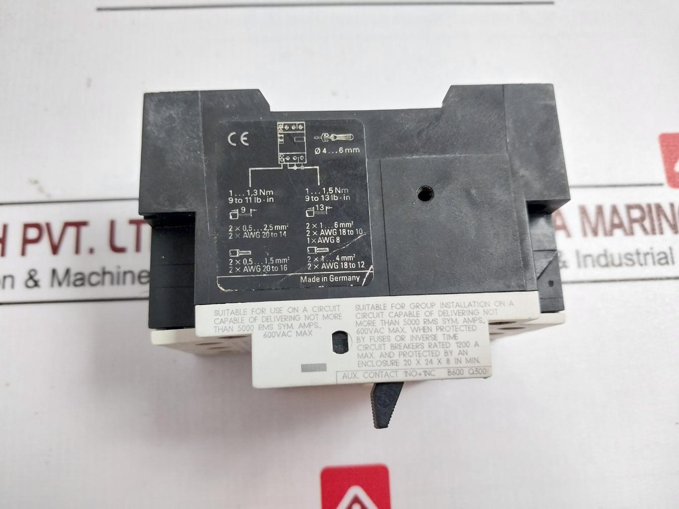 Siemens 3Vu1300-1Mm00 Circuit-breaker For Motor Protection 192A 50/60Hz 600 Vac