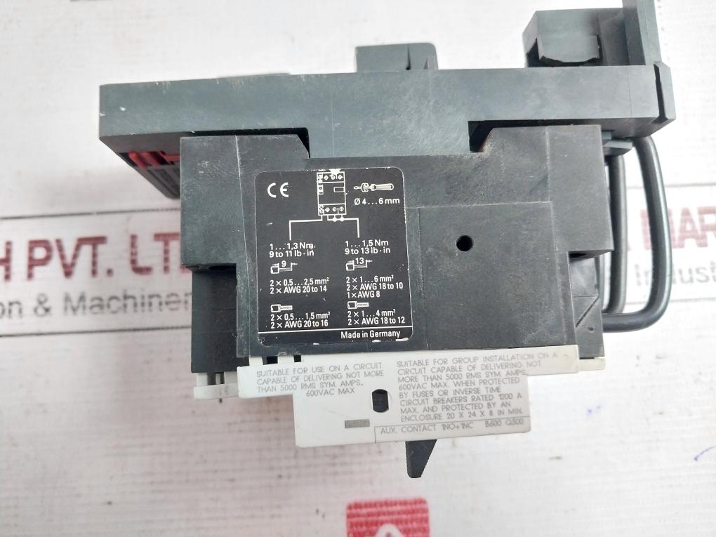 Siemens 3Vu1300-1Mm00 Motor Starter Protector 10-16A 50/60Hz 6Kv