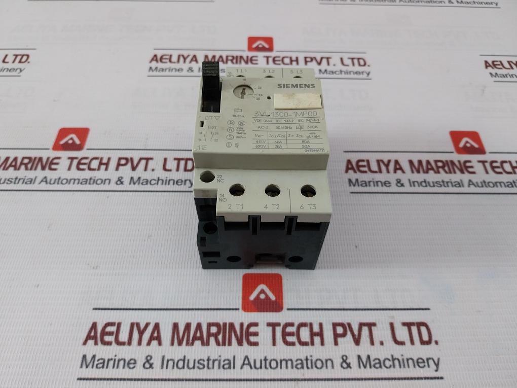 Siemens 3Vu1300-1Mp00 Circuit-breaker 300A Vde 0660 50/60Hz 600 Vac 18–25 A