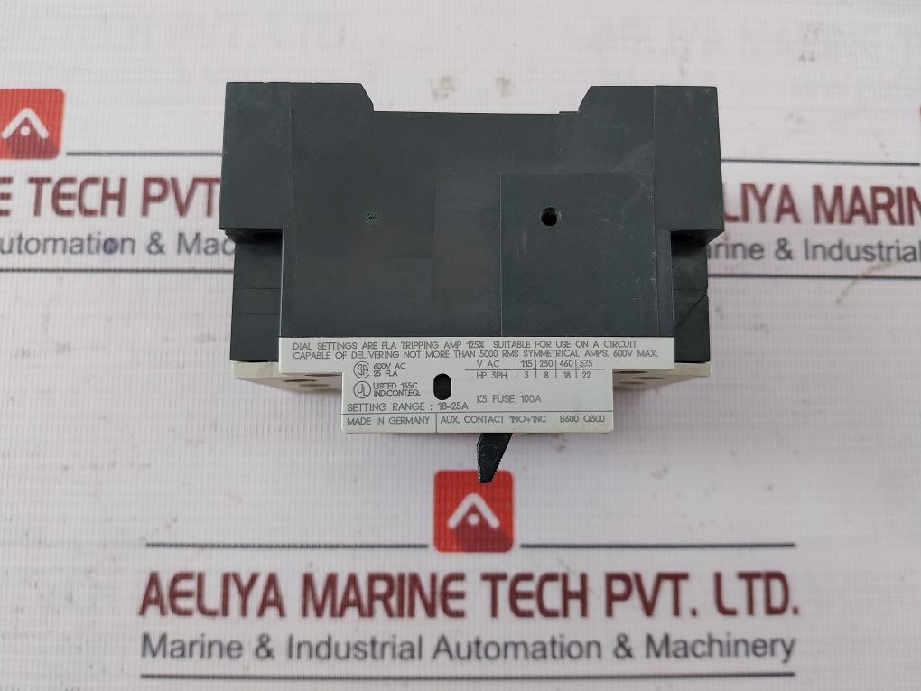 Siemens 3Vu1300-1Mp00 Circuit-breaker 300A Vde 0660 50/60Hz 600 Vac 18–25 A