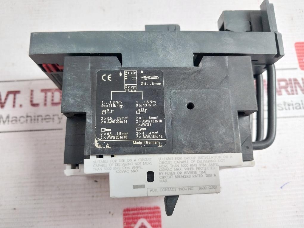 Siemens 3Vu1300-1Nh00 Motor Starter Protector 2-3.2A 50/60Hz 600Vac Max